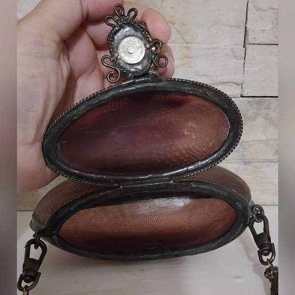 Maya Evangelista Hard Resin Cross Body Bag with Removable Beaded Strap - Picture 12 of 16